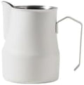 Milk Frother Cup Stainless Steel 304 Stainless Steel Milk Frothing Pitcher 350ml 450ml With Scale Espresso Latte Barista Tool Coffee Shop Home Use(White-350ml) by Unknown