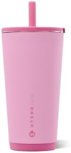 HydroJug Everyday Tumbler 20 oz, Ceramic-Lined Straw Cup, Petal by Hydrojug