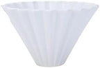 Origami Filter Cup Ceramic Coffee Hand Brewed Pot Drip Cover(WHITE) by Unknown