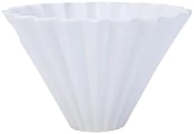 Origami Filter Cup Ceramic Coffee Hand Brewed Pot Drip Cover(WHITE) by Unknown