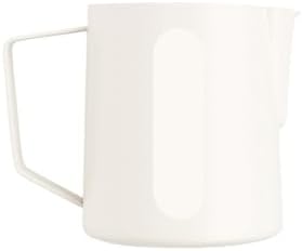 Milk Frothing Pitcher Steamer Cup Big Capacity Foam Jug Steaming Latte Tools Coffee Accessories(650ml,White) by Unknown