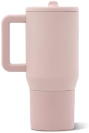 HydroJug Traveler 20oz Kids Insulated Tumbler with Handle, Dusty Rose - Image 2