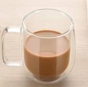 Double Wall Glass Coffee Cup, Insulated Tea, Café, Milk Mug (2-piece pack) (250ml, Lavender) - Image 6