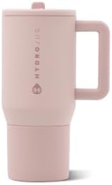 HydroJug Traveler 20oz Kids Insulated Tumbler with Handle, Dusty Rose by Hydrojug