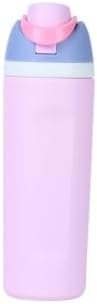304 stainless steel material, cold-proof water bottle, insulated water bottle, sports and travel water bottle (light pink, 24oz) by Unknown