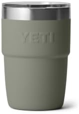 YETI Rambler 8 oz Insulated Coffee Mug with Lid - Stackable Double-Wall Vacuum Insulated Coffee Cup - DuraSip Ceramic Lining - Barista-Friendly Design - Stainless Steel - Dishwasher Safe - Image 6