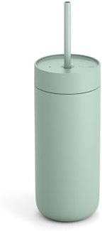 Fellow Carter Cold 20 oz Ceramic Lined Coffee Tumbler with Straw Lid by Unknown