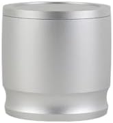 58MM Aluminum Alloy Coffee Powder Catcher With Lid - Anti-Spill Distribution Cup For Coffee Grinders & Portafilters, Home Barista Tool(Silver) by Unknown