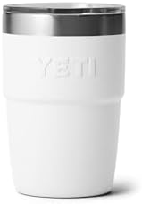 YETI Rambler 8 oz Insulated Coffee Mug with Lid - Stackable Double-Wall Vacuum Insulated Coffee Cup - DuraSip Ceramic Lining - Barista-Friendly Design - Stainless Steel - Dishwasher Safe - Image 6
