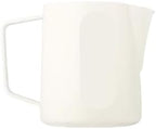 Milk Frothing Pitcher 500ml Stainless Steel Steaming Pitchers Cappuccino/Latte Art Cup Coffee Tool(500ml,White) by Unknown