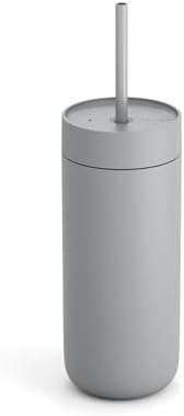 Fellow Carter Cold 20 oz Ceramic Lined Coffee Tumbler with Straw Lid by Unknown