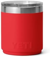 YETI Rambler 10 oz Ceramic Lined Lowball 2.0, Vacuum Insulated with MagSlider Lid, Rescue Red - Image 4