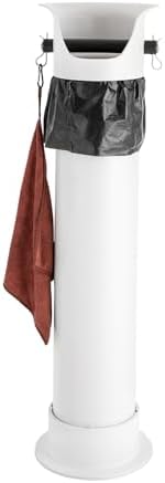 Knock Box for Coffee Grounds Commercial Floor Standing Knockbox with Removable Base Coffee Knock Box Commercial Coffee Grind Collection Dump Bin (White) by JINHZIXIU
