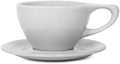 notNeutral Lino Porcelain Cup & Saucer Large Latte 12 oz (12 oz, 1) by notNeutral