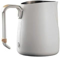 Milk Frothing Pitcher Milk Frothing Pitcher Stainless Steel 20oz/600ML Coffee Frother Cup With Measurement(White) by Unknown
