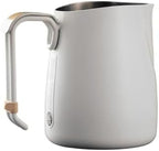 Milk Frothing Pitcher Milk Frothing Pitcher Stainless Steel 20oz/600ML Coffee Frother Cup With Measurement(White) by Unknown