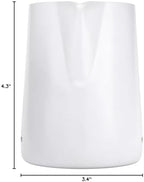 Normcore Milk Pitcher with Sharp Spout - Espresso Steaming Pitcher - Milk Frothing Jug - Espresso Barista Tool - Non-stick coating White - 20.3 oz (600 ml) - Image 7