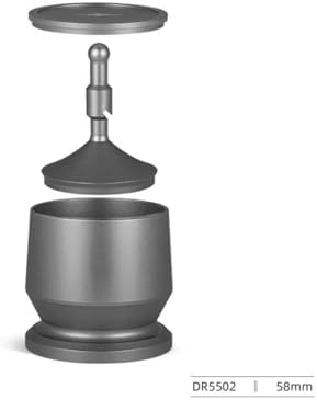 MHW-3BOMBER Dosing Shaker Espresso Dosing Funnel With Stirrer Aluminum Alloy Coffee Dosing Cup Fit 58mm Portafilter Barista Tool(1pc Matt Grey 58mm) - Image 2