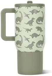 HydroJug Traveler 20oz Kids Insulated Tumbler with Handle, Dinosaur - Image 2