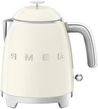 SMEG Mini 50's Retro Style 3 Cup Electric Kettle with Double Wall Anti Slip Base and Water Level Indicator (Cream) by Unknown