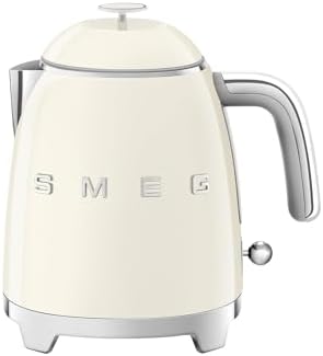 SMEG Mini 50's Retro Style 3 Cup Electric Kettle with Double Wall Anti Slip Base and Water Level Indicator (Cream) by Unknown