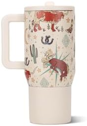 HydroJug Traveler 20oz Kids Insulated Tumbler with Handle, Rodeo - Image 2