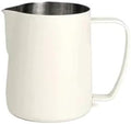 400ml/600ml Latte Coffee Cup Milk Pitcher Stainless Steel Foam Double Scale Pointed Mouth Barista Tools(400ml,White) by Unknown