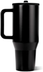 HydroJug Traveler 32oz, Insulated Tumbler with Handle & Straw, Black - Image 2