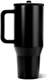 HydroJug Traveler 32oz, Insulated Tumbler with Handle & Straw, Black - Image 2