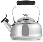 Le Creuset Enamel On Steel Whistling Tea Kettle, 1.7 qt., Stainless Steel - Image 3