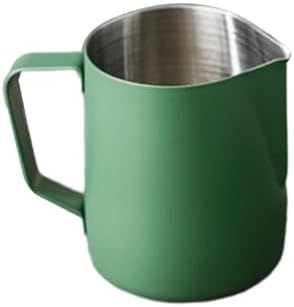 Milk Frother Cup,Coffee Jug,Stainless Steel Kitchen Milk Cup Crafts Coffee Latte Frothing Pitcher Mug Frothing Jugs Foam Art 350/600ml Steaming Mugs(350ml) - Image 6