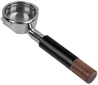 Openwork Bottomless Portafilter, Compatible For IKAPE,Stainless Steel And Walnut Espresso Handle,54 / 58mm Extraction Precision Basket(58mm Black) by Unknown