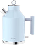 ASCOT Electric Kettle, 1.5L Stainless Steel Interior, 1500W, Light Blue by ASCOT