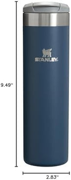 Stanley AeroLight Transit Bottle 20 oz | Locking Drink Through Lid | Leak Resistant Water Bottle or Coffee Travel Mug | Lightweight Insulated Stainless Steel | BPA-Free | Navy - Image 6