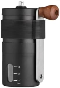 Manual Coffee Grinder Stainless Steel Coffee Bean Hand Crank Coffee Grinder Portable(Black Upgrade) by Unknown