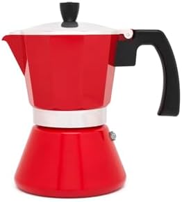 Leopold Cafetera Espresso 6 tazas Tivoli-roja (Induccion) by Leopold+Vienna