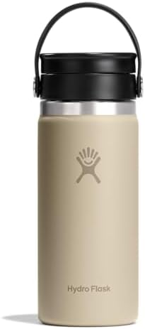 Hydro Flask Flex Sip Coffee Tumbler – Insulated Stainless Steel, Non Spill, Leak Proof Travel Coffee Cup 16 Oz Oat Tan by Unknown