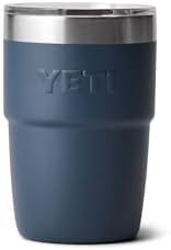 YETI Rambler 8 oz Insulated Coffee Mug with Lid - Stackable Double-Wall Vacuum Insulated Coffee Cup - DuraSip Ceramic Lining - Barista-Friendly Design - Stainless Steel - Dishwasher Safe - Image 6