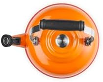 Le Creuset Enamel On Steel Whistling Tea Kettle, 1.7 qt., Flame - Image 4