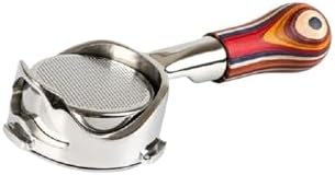 58mm 3 Ear Hollow Bottomless Portafilter Barsetto，Compatible For Barsetto, BAE01/BAE02/BAEO2S Barista Accessory(S Colore wood) by Unknown