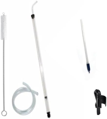 Fermtech Regular Deluxe Siphon Homebrew Kit, Regular Auto-Siphon Brewing Equipment, 24" Pro Wine Bottling Wand Filler, Clamp and Tubing and 30" Brush. Wine, Beer, and Kombucha Making Supplies by UBREWUSA