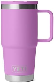 YETI Rambler 20 oz Travel Mug with Flip Straw Lid – Stainless Steel, Vacuum Insulated, Leakproof, Cup Holder Friendly, Desert Bloom by YETI