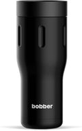BOBBER - 16 Oz Vacuum Insulated Stainless Steel Portable Travel Coffee Mug With 100% Leakproof Locked Lid (Black Coffee) by Bobber