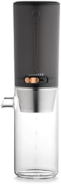 JITEM Cafetera Glass Ice Cold Dripper Coffee and Tea Maker Dripper Coffee Brewer Maker with Adjustable Water Flow Stainless Steel Filter for Coffee or Tea by Unknown