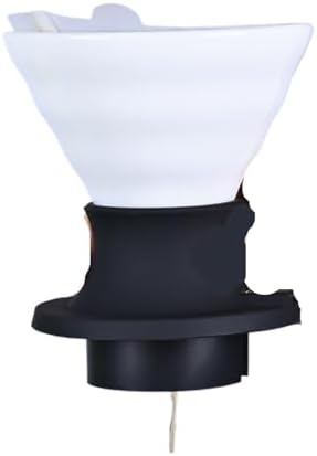 Handmade Pour Over Ceramic Coffee Dripper,One-Touch Switch Control Silicone Ceramics Filter(White Filter) - Image 2