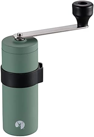 PEARL METAL Captain Stag UW-3546 Coffee Mill, Ceramic Blade, Handy Type, Made in Japan, 18-8 Stainless Steel, Vintage Green by %E3%83%91%E3%83%BC%E3%83%AB%E9%87%91%E5%B1%9E%28PEARL+METAL%29