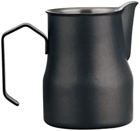 Gravy Boat Stainless Steel Frothing Coffee Cup Milk Pot Espresso Cups Latte Art Milk Frother Frothing Sauce Jug (Color : 350ML WH) by Unknown