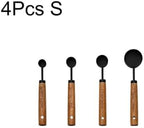 1/4/8Pcs Stainless Steel Measuring Cup Spoon Set with Wooden Handle - Image 2
