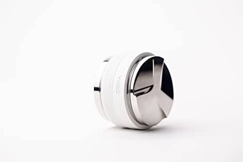 CREMA Coffee Products 58.5mm Hand Tamper & Distributor | Compatible with any 58mm | Double-Sided, Adjustable Depth Tool | Made with Durable 304 Stainless Steel | White - Image 4