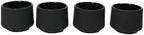 Ebros Gift Pack Of 4 Japanese Traditional Tetsubin Style Textured Surface Cast Iron Tea Cups Teacups Drinkware Tea Service Far East Decorative Accent (Black Modern Kokuyo) - Image 4